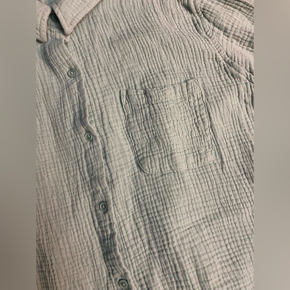 Anne Klein Mint Green Casual Button Down Shirt - Picture 3 of 5